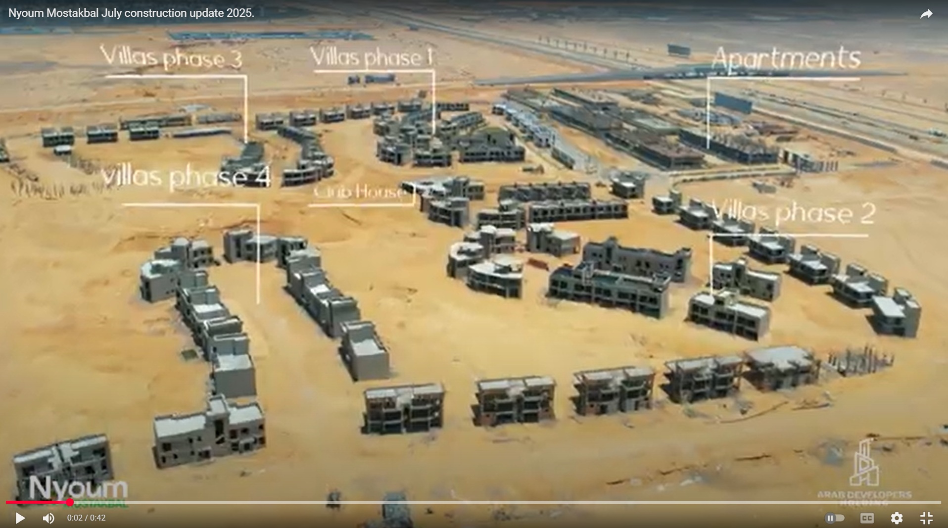 Nyoum Mostakbal July construction update 2025.